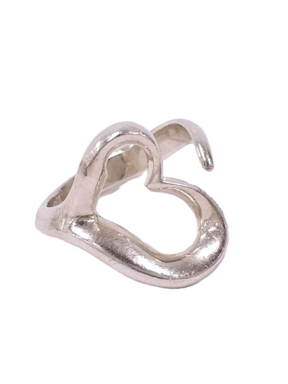 Tiffany & Co Open Heart Ring Elsa Peretti Silver